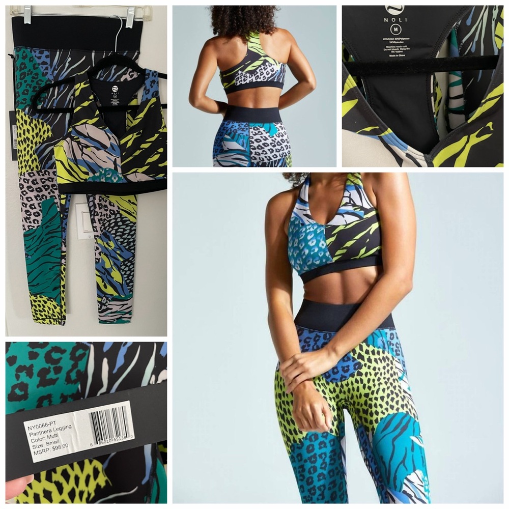 NOLI Elevate Sports Bra-Panther-Medium-NWT-TOP ONLY - Picture 5 of 6